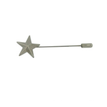 Подгонянная звезда декоративный длинный металлический брошь Pin для одежды